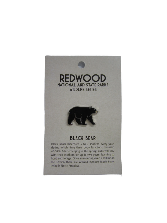 Redwood National & Stgate Parks Wildlife Series Black Bear Collector's Pin