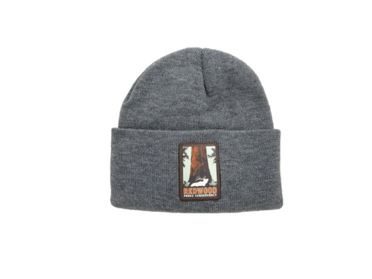 Redwood Parks Conservancy Knit Cuffed Beanie Stone Gray