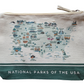 National Parks of the USA Zip Pouch