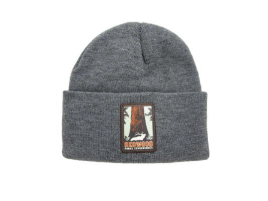 Redwood Parks Conservancy Knit Cuffed Beanie Stone Gray