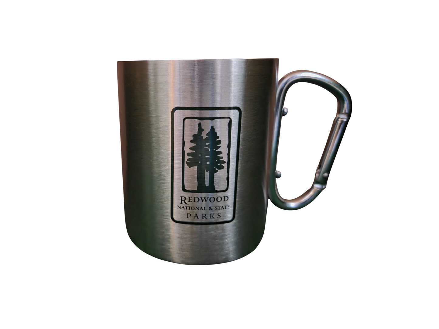 Redwood National and State Parks Stainless Steel Carabiner Mug