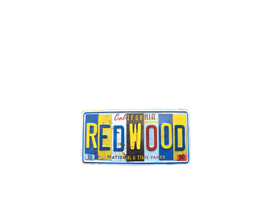 California Redwood National & State Parks Tin License Plate Magnet