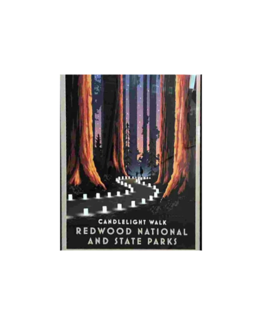 Candlelight Walk Redwood National & State Parks Poster
