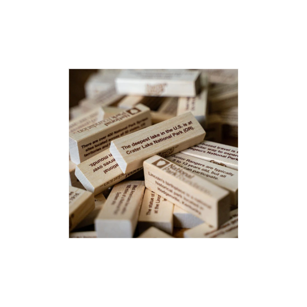 Jenga National Parks Theme Wooden Block Game