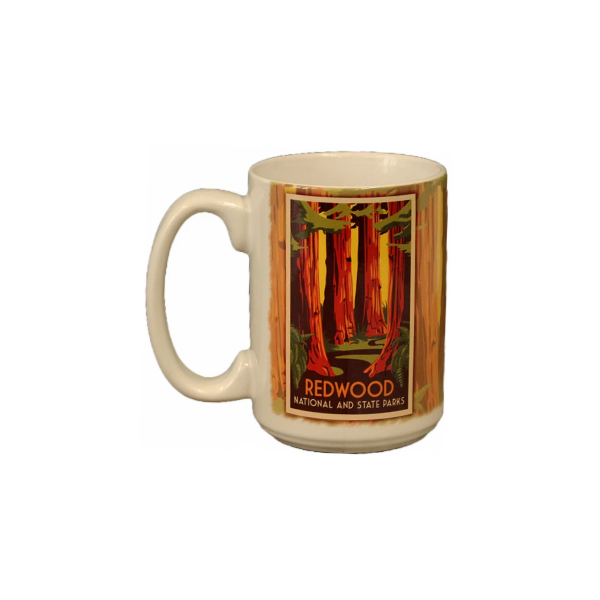 Redwood National & State Parks WPA Style Mug