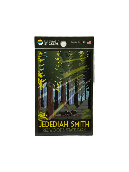 WPA Sticker: Jedediah Smith Redwoods State Park