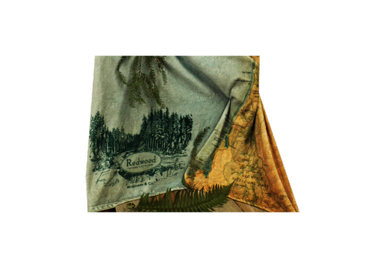 Redwood National & State Parks Map Blanket
