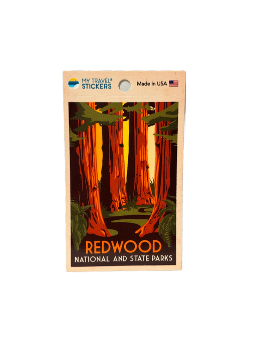 WPA Sticker: Redwood National and State Parks