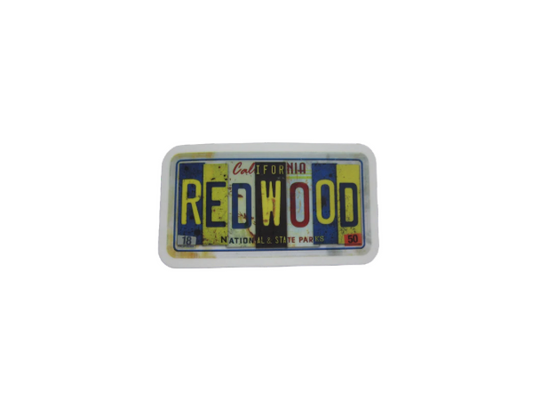 California Redwood National & State Parks License Plate Sticker