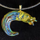 Elysian Shore Banana Slug Hand Blown Glass Pendant