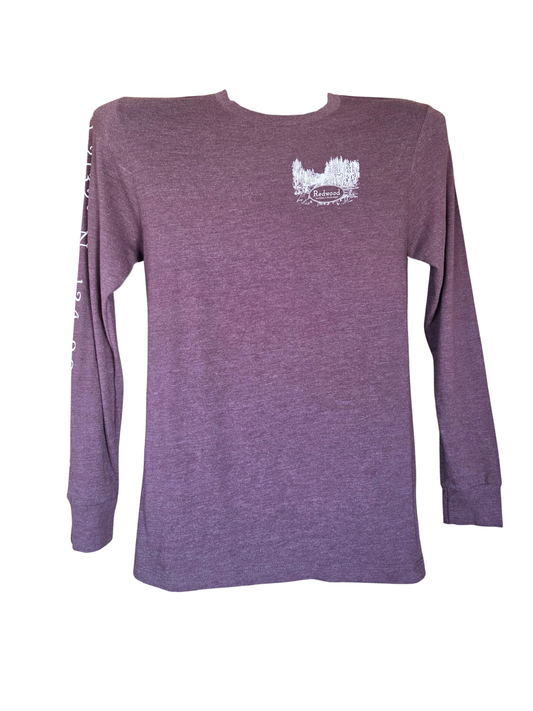 Redwood National & State Parks Long Sleeve Map Shirt