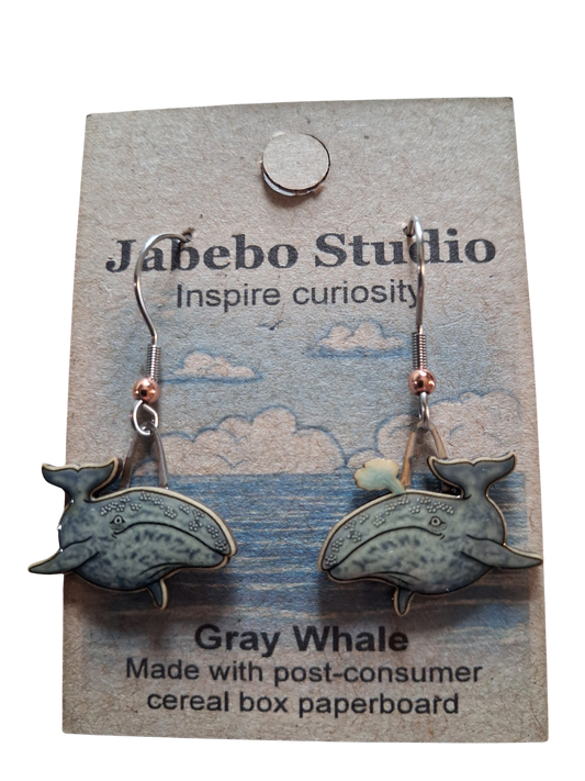 Jabebo Studio Gray Whale Earrings