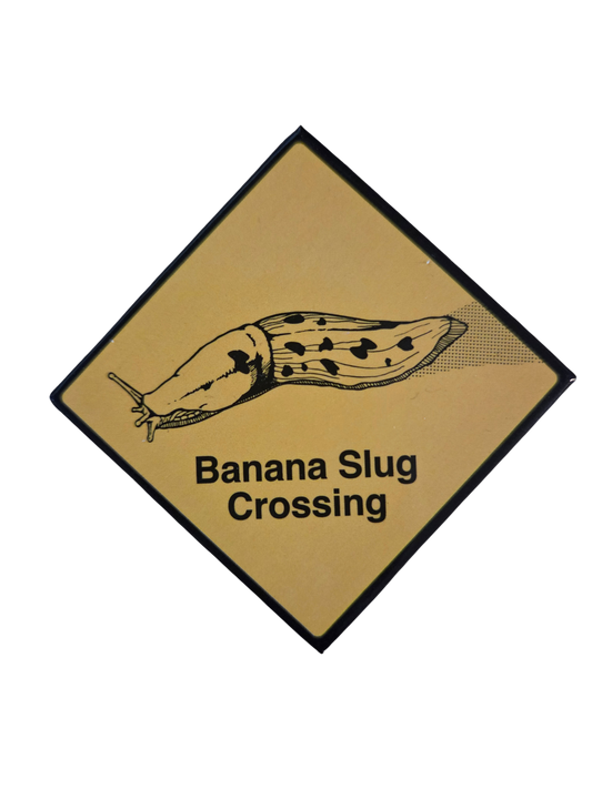 Banana Slug Crossing Magnet