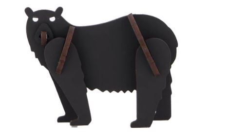 Black Bear 3D Wooden Kitset