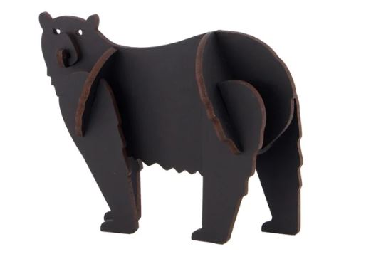 Black Bear 3D Wooden Kitset