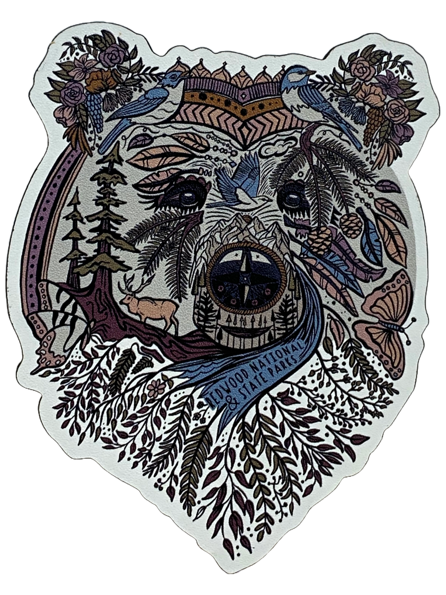 Redwood National & State Parks Boho Bear Magnet
