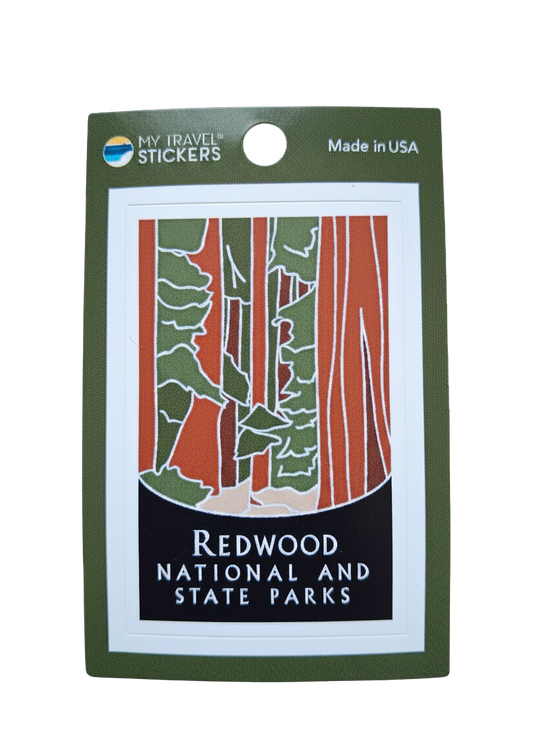 Redwood National and State Parks Traveler Mini  Sticker