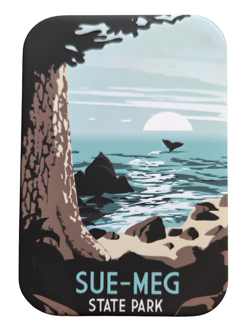 Redwood Coast Pacific Ocean Sue-meg Magnet