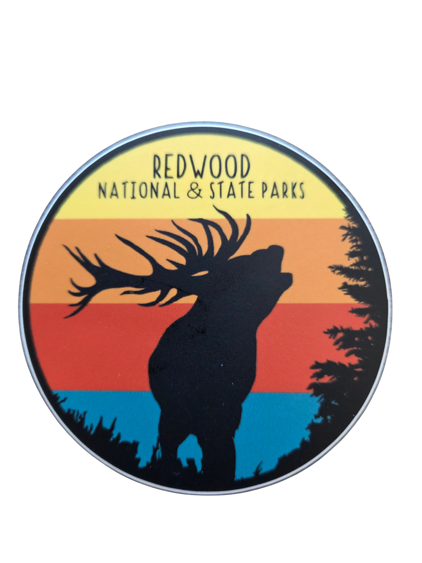 Redwood National and State Parks Elk Stripe Sticker
