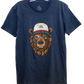Redwood National & State Parks M.V Bear Tee Shirt Midnight Navy Blue