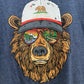 Redwood National & State Parks M.V Bear Tee Shirt Midnight Navy Blue