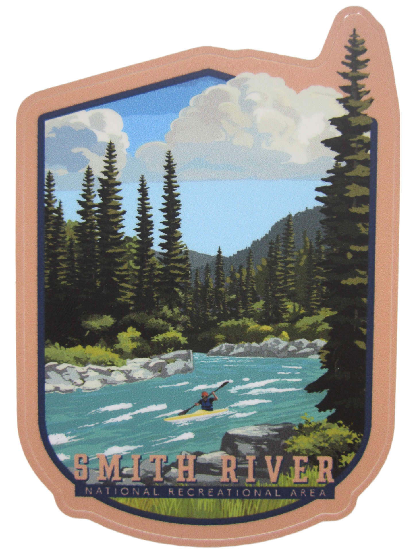 5" Large Smith River Sticker