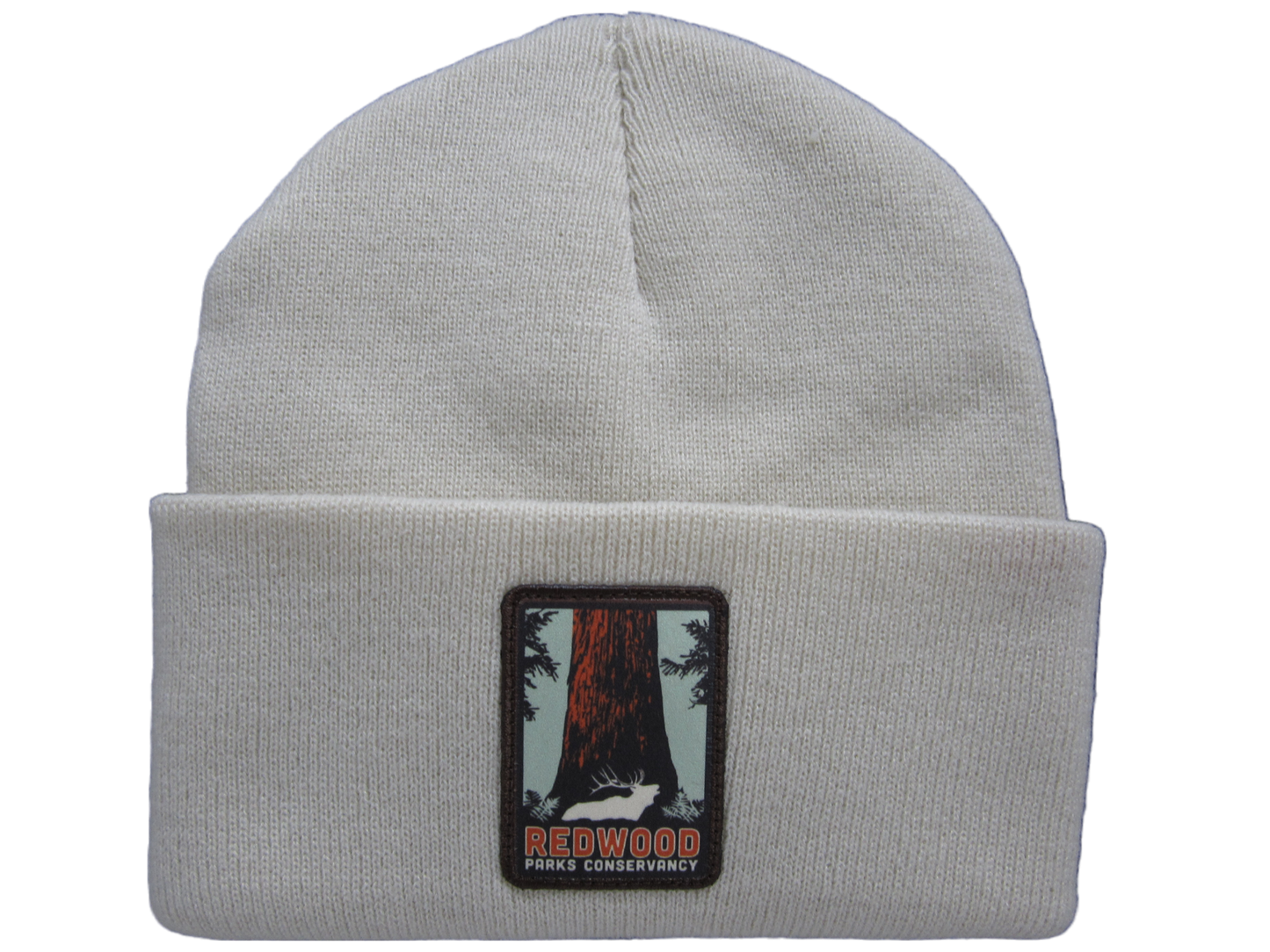 Redwood Parks Conservancy Knit Cuffed Beanie Cream