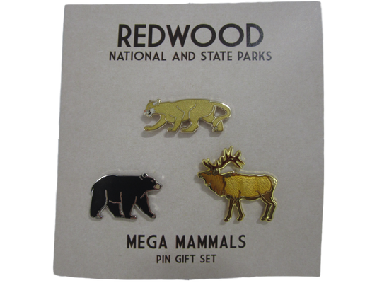 Redwood National & State Parks Mega Mammals Pin Gift Set