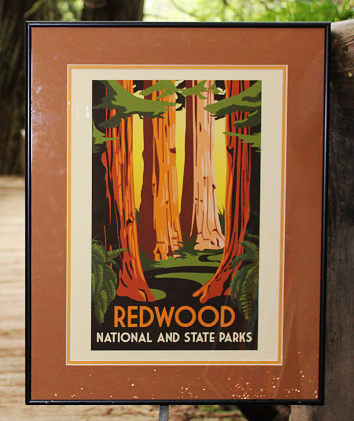 Redwood National & State Parks WPA Style Poster