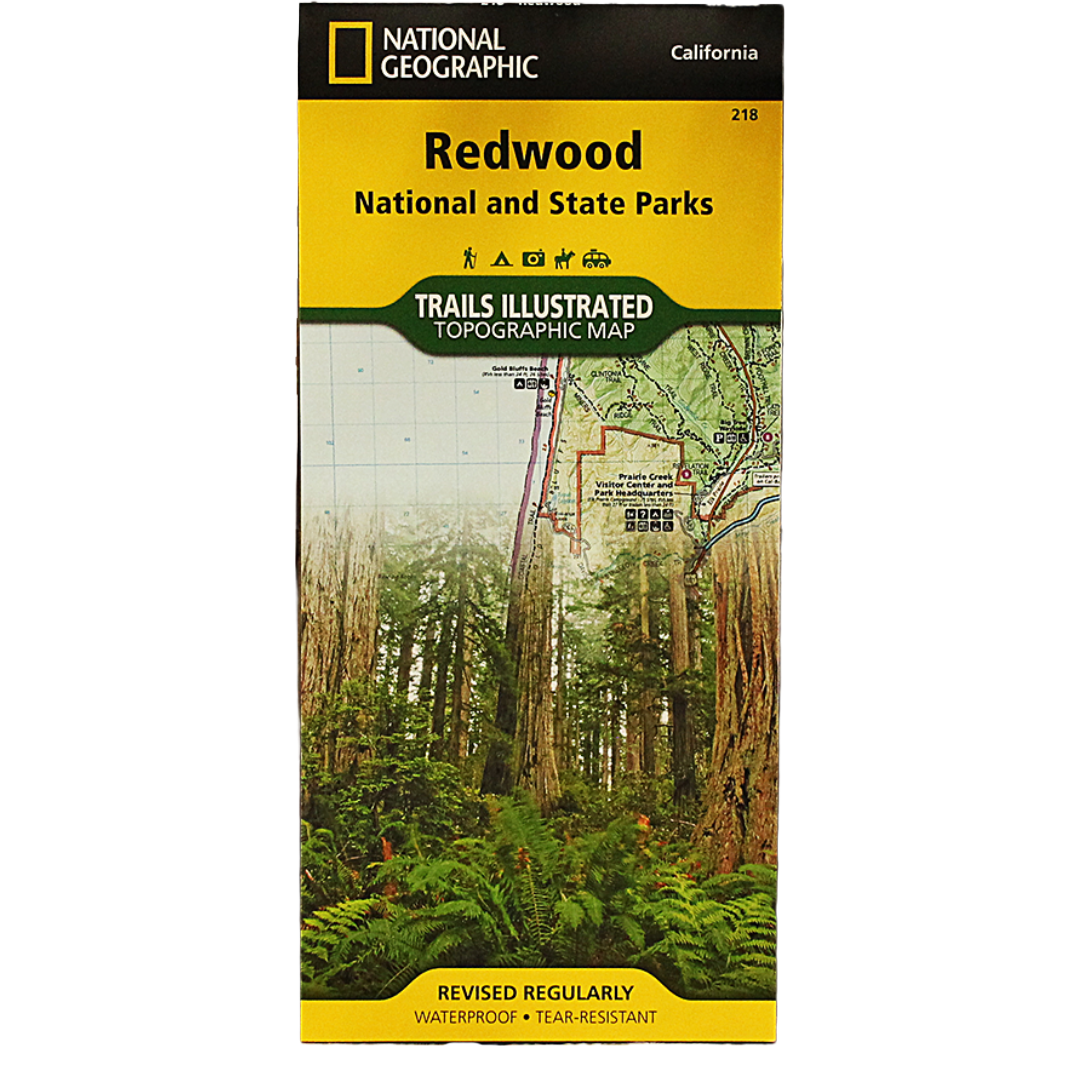 Redwood National & State Parks Geographic Map