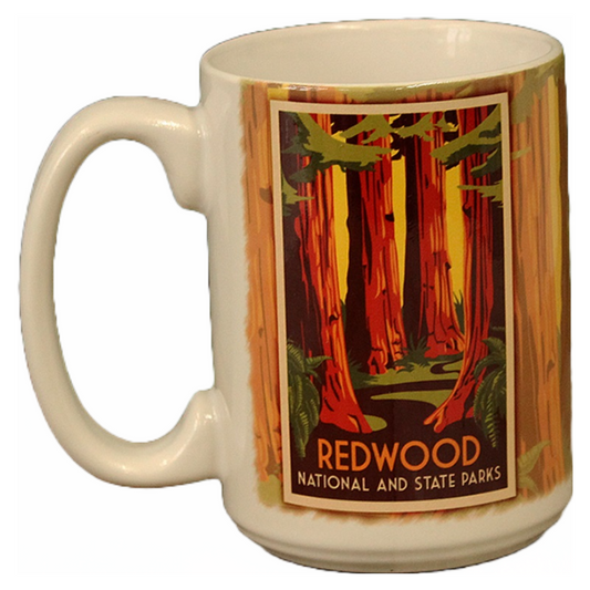 Redwood National & State Parks WPA Style Mug