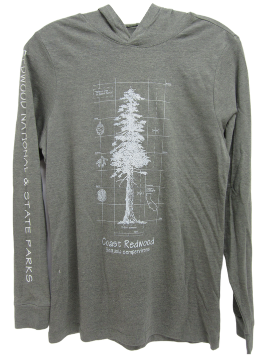 Redwood National & State Parks Coast Sequoia Sempervirens Hooded Tee Shirt