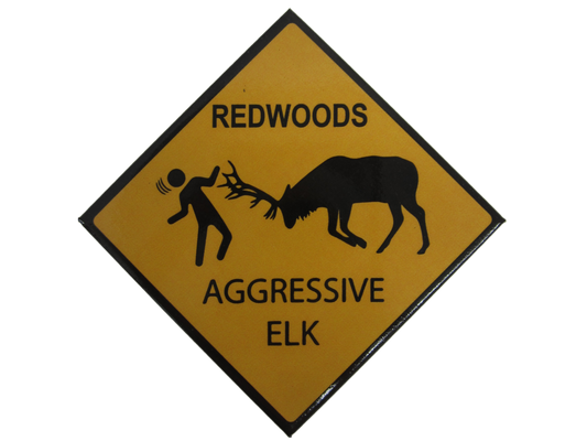 Redwood State Parks Aggressive Elk Magnet