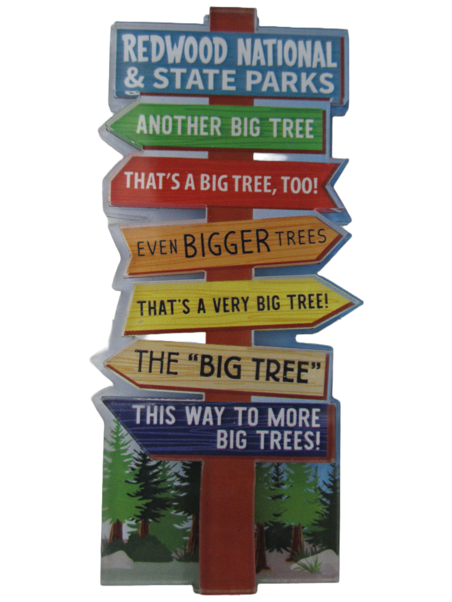 Redwood National & State Parks Big Tree Sign Magnet