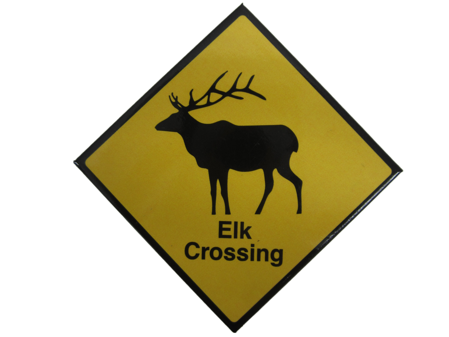 Yellow Elk Crossing Magnet