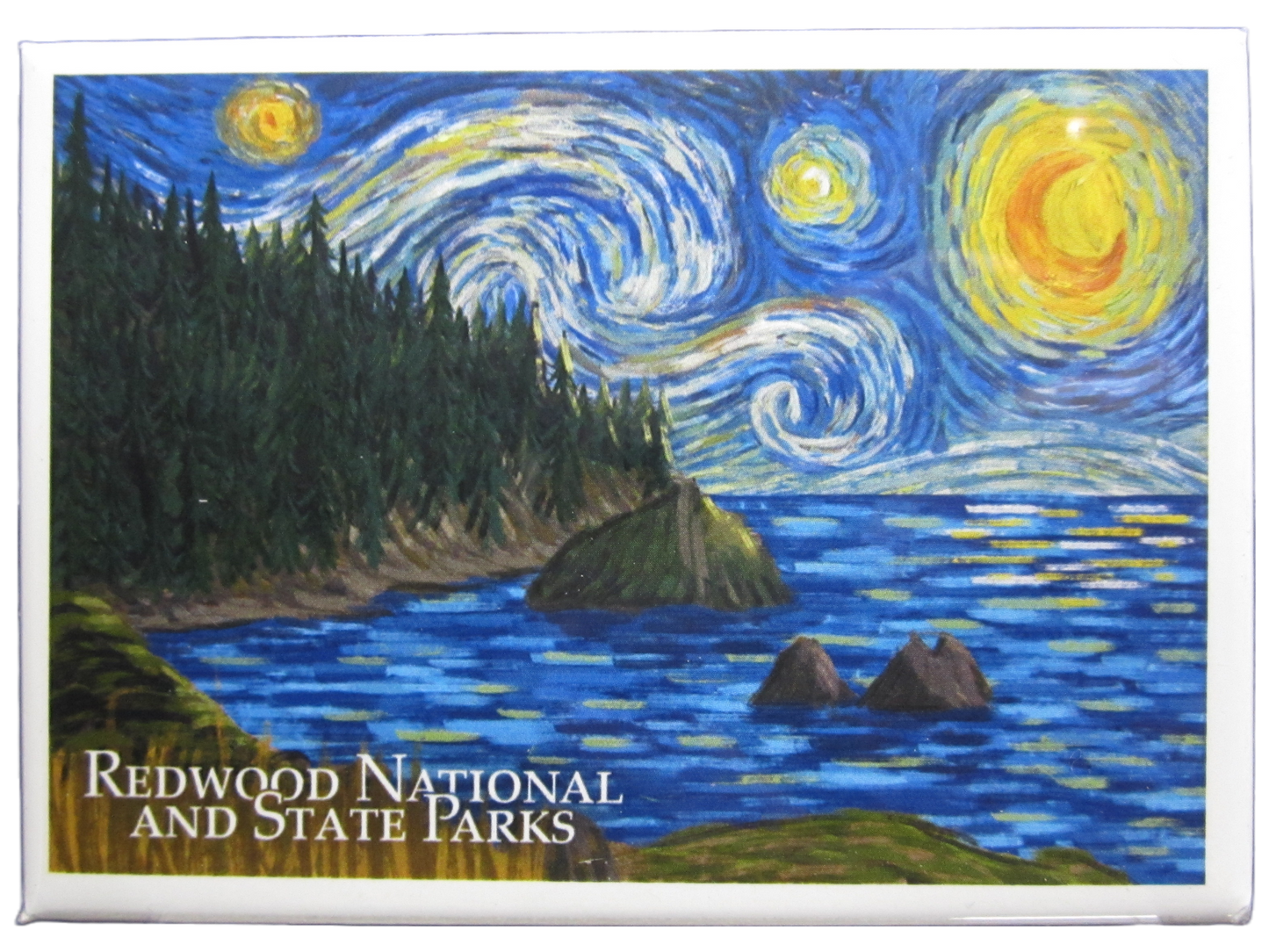 Redwood National & State Parks Starry Night Magnet