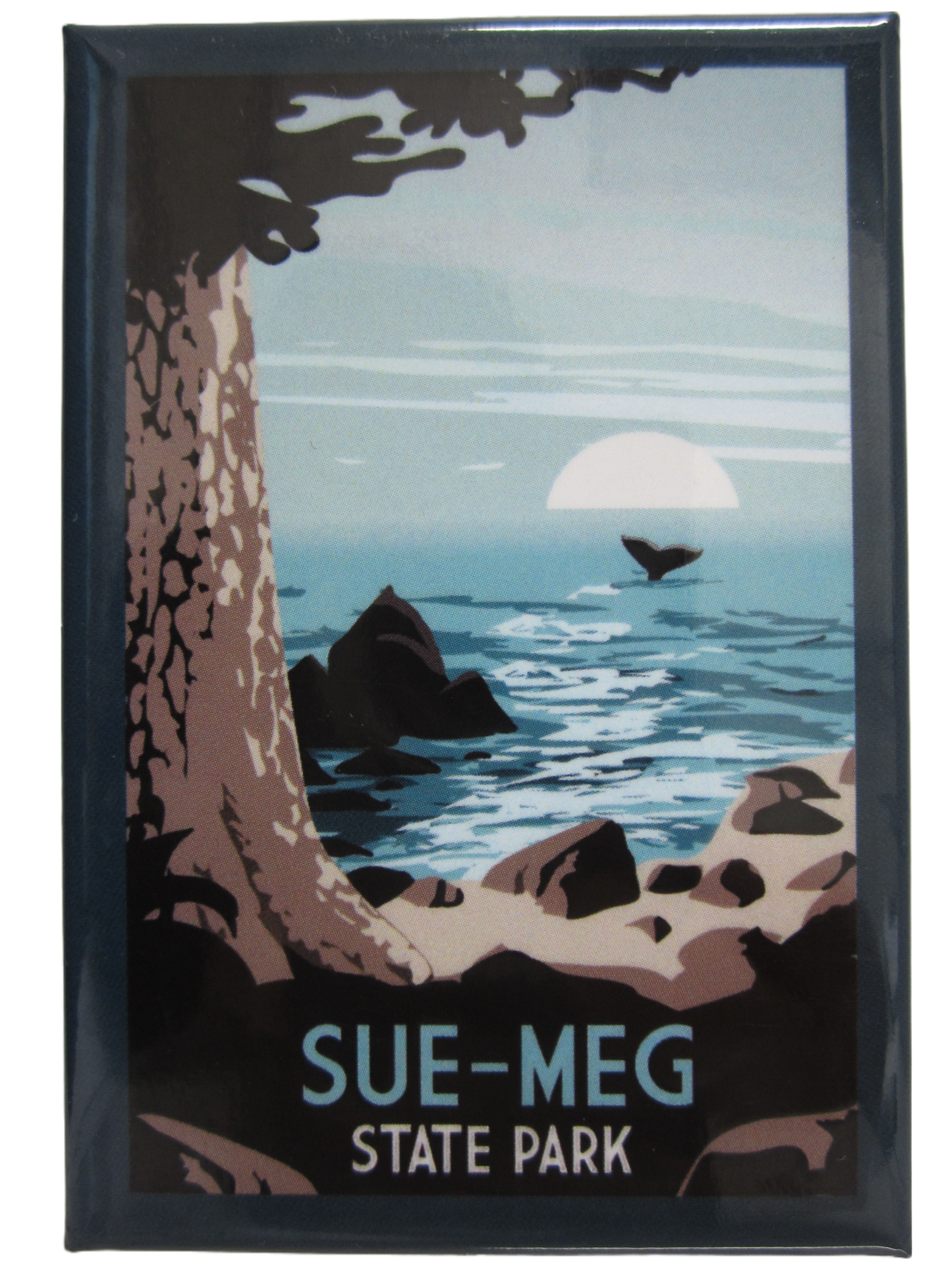 Redwood Coast Pacific Ocean Sue-meg Magnet
