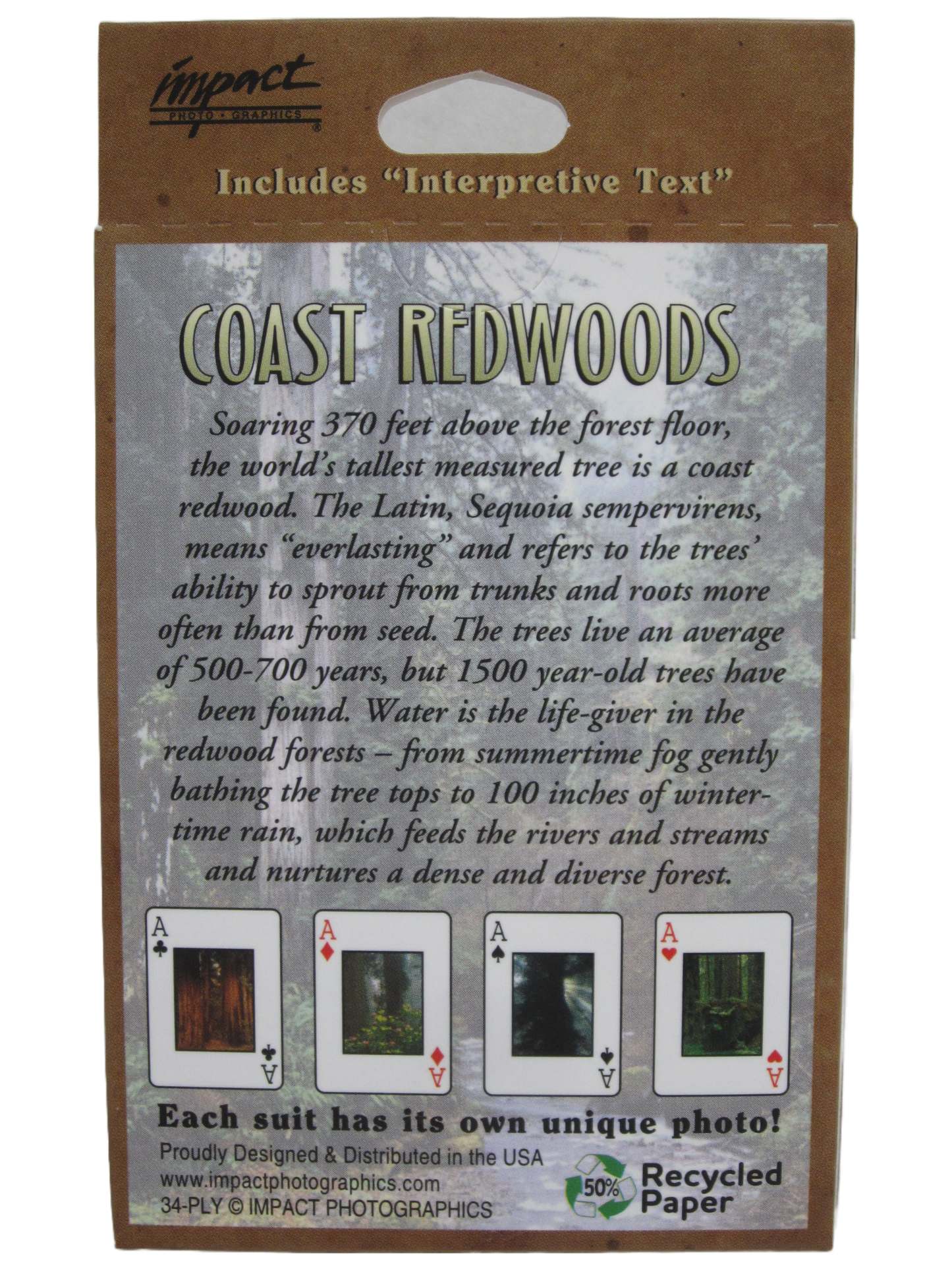 Redwood National & State Parks Playing Cards