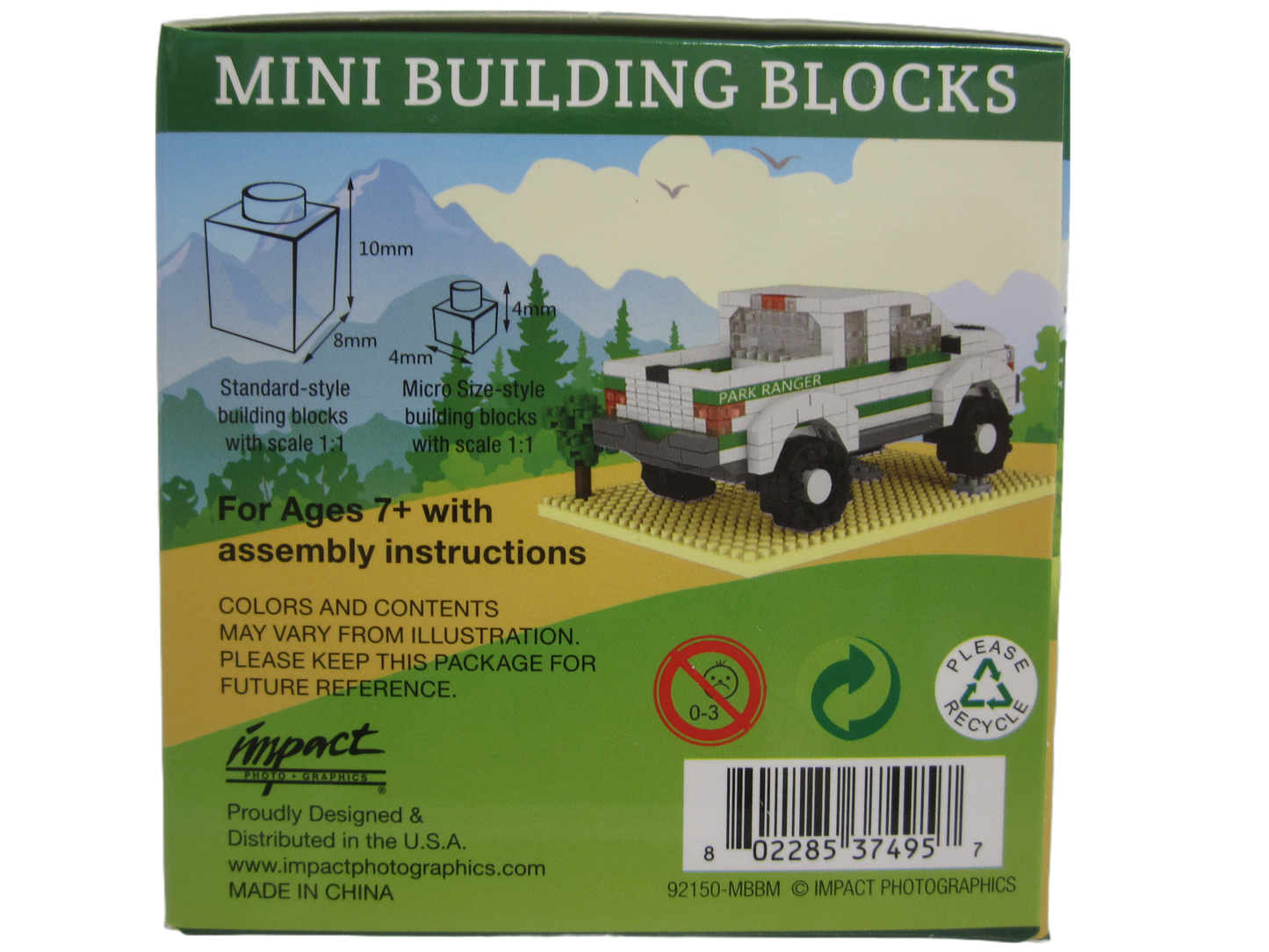 Mini Building Blocks Set Ran Truck Edition