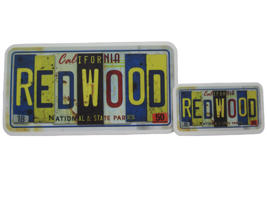 California Redwood National & State Parks License Plate Sticker